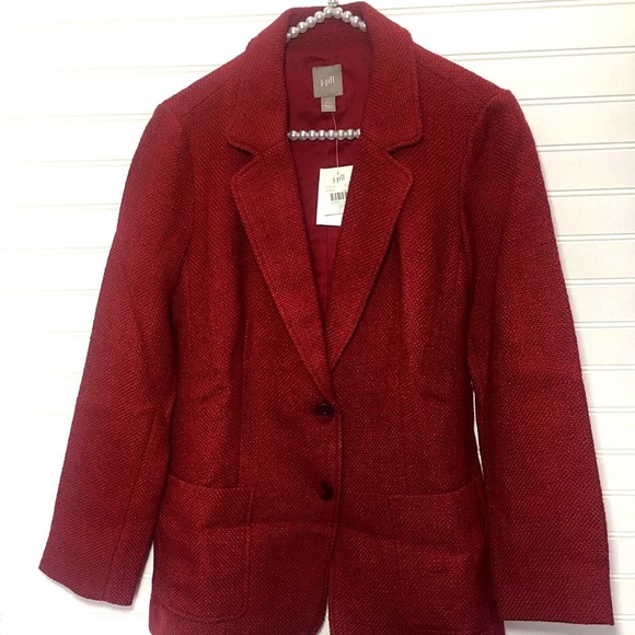 ❤️J.JILL WoolBlend TWEED Blazer Coat Jacket Line S - Picture 4 of 8